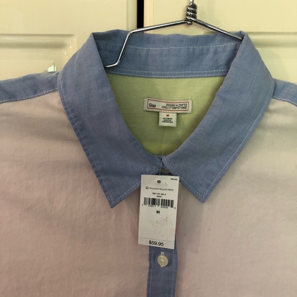 Gap Multi Coloured Long Sleeve Shirt Size Medium - Picture 3 of 5